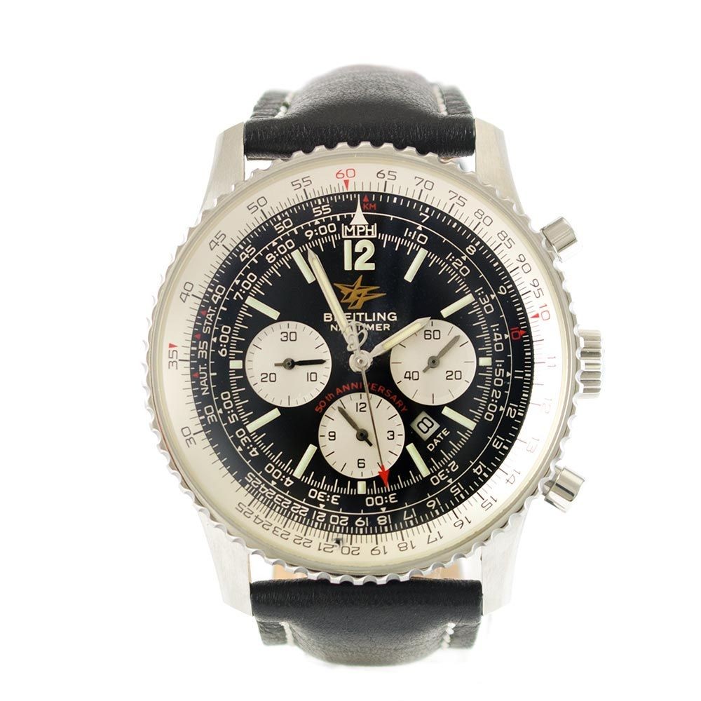 Breitling Uhr Navitimer Chronograph  Edelstahl A41322 50th Anniversary Revision