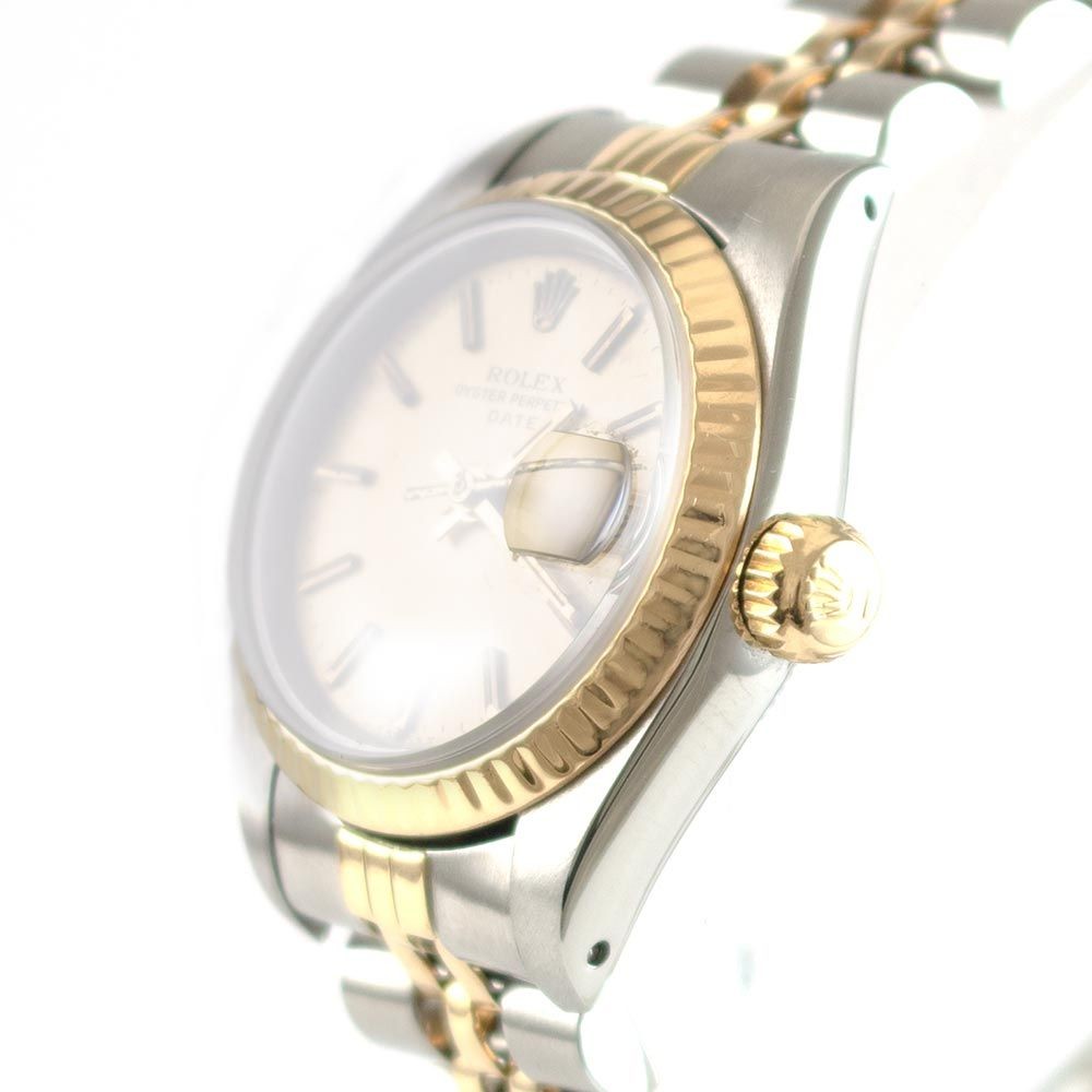 Rolex Uhr Date Lady gebraucht Edelstahl/Gold Automatik Ref. 69173